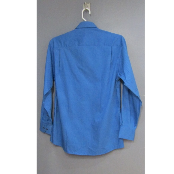 NEW Axcess Liz Claiborne Blue Striped Dress Shirt - Picture 3 of 4